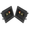 thumbnail image 1 of Raindrops 2pcs Speaker Terminals for Subwoofer Box Gold Iron for Sound Transmission, 1 of 8