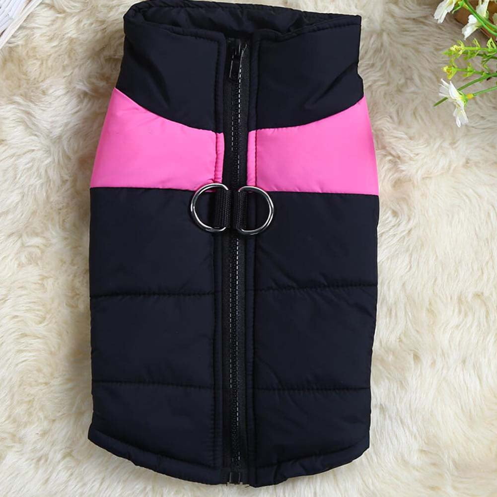 Kepooman Pet Winter Warm Vest Coats for Cold Weather, Dog Windproof Jacket Clothes for Small Medium Large Dogs, Pink, 5XL