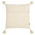 thumbnail image 4 of Safavieh Jemm 20" x 20" Tropical Cotton Decorative Pillows, Beige, 4 of 4