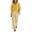 Yellow, variant on Bosfbaoi Two Piece Sets for Women V Neck Short Sleeve Top and Striped Wide Leg Pants Casual Womens Summer Outfits