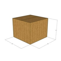 10x10x8 Kraft Brown Corrugated Shipping Boxes, 32 ECT Single-Wall, Qty 100