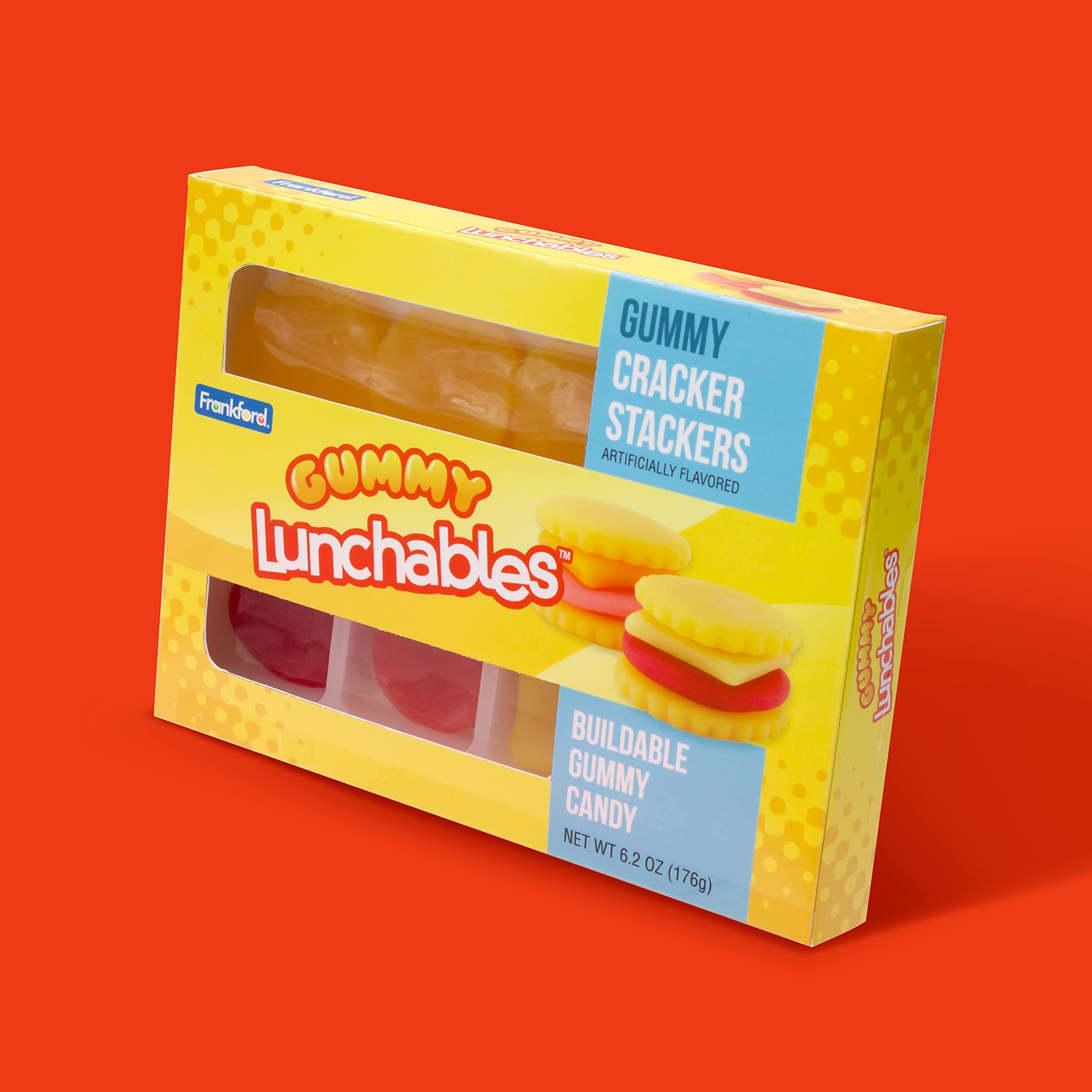 Kraft Lunchables Gummy Candy RE32Cracker Stackers 2pk 124oz Fruit Flavored Easter Basket Stuffer by Frankford Candy