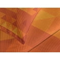 thumbnail image 4 of Ambesonne Burnt Orange Quilted Bedspread Set 3 Pcs, Shapes and Patterns, Queen Size, Burnt Orange, 4 of 5