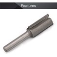thumbnail image 3 of HUGFEGWE Straight Router Bits, 1/4-Inch Shank 1/2-Inch Cutting Dia Double Flute Carbide Router Bits, for Woodworking Milling Cutter DIY Tool, 1 Pcs CJB91-24073, 3 of 4