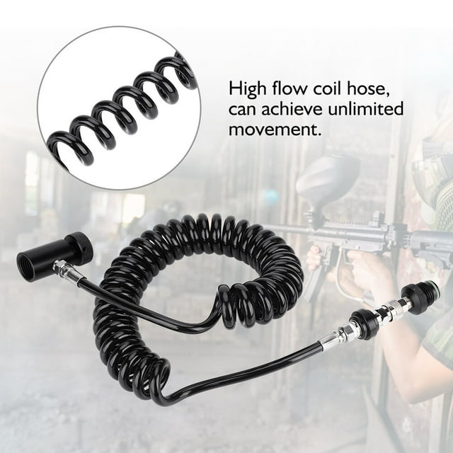 Paintball Hose, Hose Remote Coil Cylinder For 4500 Psi HPA Systems For 3000 Psi For Co2