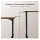 thumbnail image 3 of XPOPR Electric Height Adjustable Standing Desk Large 63 x 24 Inches Sit Stand up Desk Home Office Computer Desk Memory Preset with T-Shaped Metal Bracket, Brown, 3 of 5
