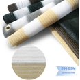 thumbnail image 3 of GFDYREE Lever de Soleil Écran de Clôture d'Intimité 3 Pieds x 50 Pieds en Maille pour Balcon Porche Terrasse Protection Extérieure Filet de Protection pour Clôture Terrasse Piscine Rampes de Cour Balcon-Beige/blanc -200 G/m2-Personnalisé, 3 of 7