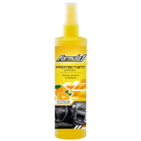Formula 1 Interior Detailing Protectant Spray, Car Interior Cleaner with Lasting Citrus Fragrance and UV Protection, Safe for Vinyl, Rubber, Plastic, & Dashboard - 10oz