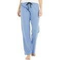 thumbnail image 2 of U2SKIIN Womens Cotton Pajama Pants, Soft Lounge Lightweight Sleep Pj Bottoms,(Light Blue,2XL), 2 of 3
