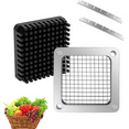 thumbnail image 1 of 1/4'' Replacement Chopper Blade & Pusher - For Vegetable, Fruit & French Fry Cutting Machines, Silver, 1 of 7