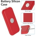 thumbnail image 4 of HHHC Étui de Batterie Apple Vision Pro en Silicone, Rouge, Anti-Rayures, Antichoc, 4 of 5