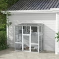 thumbnail image 2 of PawHut Catio Outdoor Cat House Wooden Cat Enclosure w/ Bridge, Resting Box, 2 of 10