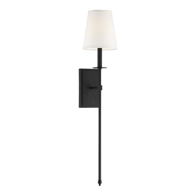 Savoy House Applique Métallique Transitionnelle Monroe 6,75" en Noir Mat