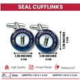 thumbnail image 2 of Cufflinks - State Seal Kentucky - USA | Men's Dress Shirt Accessories, French Cuff Fasteners, Collectible Keepsake, 2 of 9