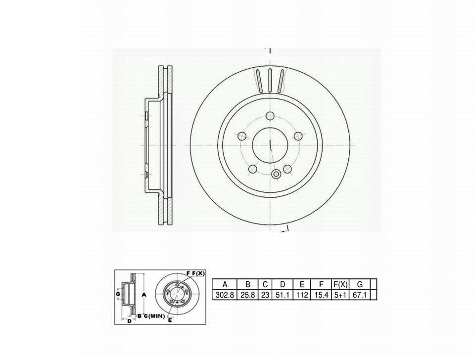 Winstop Brake Rotor, Front WS240624, Mercedes-Benz ML350 2005-2003