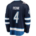 thumbnail image 3 of Men's Fanatics Neal Pionk Navy Winnipeg Jets Home Breakaway Player Jersey, 3 of 3
