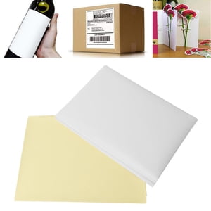 100 Sheets Printable A4 Sticker Paper, A4 Adhesive Paper Printable  Sticker Paper Waterproof Decal Paper Printable Sticker Labels for Inkjet Printer Inkjet Laser Printer Matte