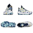 thumbnail image 4 of Bolognifi Men's Basketball Shoes High-Top Volleyball Non-Slip Lightweight Indoor Outdoor Sport Sneakers Fans - BLUE_3.5, 4 of 7