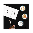 thumbnail image 3 of Kit De 4 Placas Con 1 Apagador De Escalera Y 1 Contacto Belug Blanco, 3 of 5