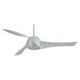 thumbnail image 4 of minka-aire f803-sl, artemis silver 58" ceiling fan with light & wall control, 4 of 6
