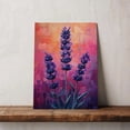 thumbnail image 5 of Lavender Flower Canvas Wall Art 8x12 inches - French Rustic Vintage Lavender Flower Watercolor Canvas Print for Cozy Bedroom, 5 of 5