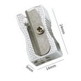 thumbnail image 2 of Lightweight Pencil Sharpener 12pcs Portable Pencil Sharpener Non-slip Base Single Hole Compact Size Manual Hand Held Pen Sharpener, 2 of 8