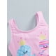 thumbnail image 4 of Trajes de baño de verano Vigorbear para niñas pequeñas, con estampado de caballito de mar y cisne, sin mangas, con volantes y espalda descubierta, para la playa, 4 of 8