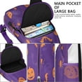 thumbnail image 4 of Sling Backpack,Halloween Spider Bat Pattern Crossbody Bag with Water Bottle Holder,Waterproof Sling Bag for Men/Women with Chest Phone Holder for Hiking,Travel, 4 of 6