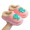 thumbnail image 7 of GJSYRH Girls Plush Slipper Cozy Winter Footwear For Girls Soft Sole Indoor Outdoor Cartoon Design Toddler Kids Clogs With Warm Comfort Red 9-9.5 Years, 7 of 7