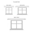 thumbnail image 2 of 16/19Mm Metal Drape Pole Set (Knot - Nickel) (66-120), 2 of 2