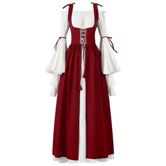 Costume Spooktacular Creations Renaissance Burgundy para mujer, talla S