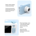 thumbnail image 3 of Methold Cámara de fotos digital de 2 pulgadas para niños Cámaras para niños Niñas con tarjeta de 32GB Cámaras con capa de silicona Grabadora de Accesorios de cámara y óptica tipo 6, 3 of 6