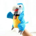 thumbnail image 4 of Simulation Soft Bird Parrot Plush Sleeve Hand Puppet Stuffed Doll Toy Kids Gift Green, 4 of 4