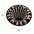 thumbnail image 2 of ZsaeSM 3D Halloween Rug Novelty Black Cat Pattern Optical Illusion Rugs Vortex Illusion Circular Mat with Crystal Velvet Soft & Durable Fabric Non-slip 23.62" x 23.62", 2 of 7