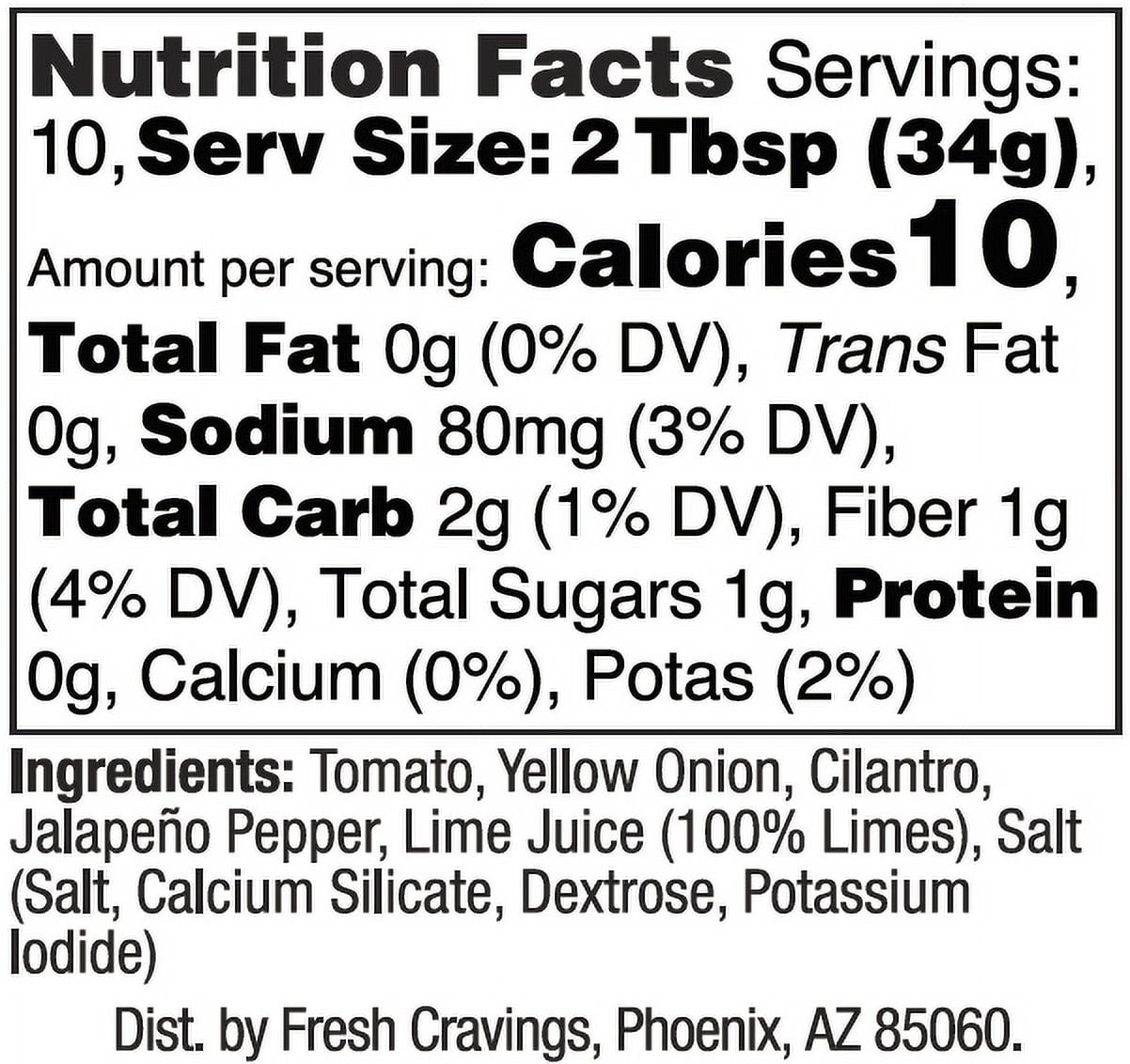 Fresh Cravings Mild Pico De Gallo, 12 oz