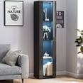 thumbnail image 5 of Aluminum strip lamp black side cabinet, 11.42 in width - For narrow spaces, useful storage solution, 5 of 6