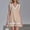Beige, variant on Women's Sleeveless Casual Dress Round Neck Solid Color Summer Spring Everyday Wear