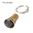 thumbnail image 3 of Inteprter Guirnalda de luces LED de alambre de cobre para botella de vino Iluminación navideña rosado rojo 20LED Inteprter HA006227-04, 3 of 6