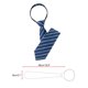 thumbnail image 2 of Corbata ajustable con cremallera INSPIRE CHIC para hombres, corbata de cuello para ocasiones casuales y formales, azul marino - 3 18.9" × 3.2", 2 of 4