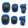 thumbnail image 1 of Conjunto de engranajes de protección ajustables para de 3 a 9 años de edad, rodilleras, coderas protectores de muñeca para monopatín, patinaje - Azul Sunnimix rodillera para niños pequeños, 1 of 8