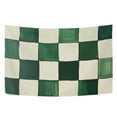 thumbnail image 6 of Yayeee Tapestry Wall Hanging for Bedroom 60" x 40" Living Room Home Wall Art Decor, Green and White Plaid Pattern, 6 of 7