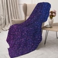 thumbnail image 3 of Disketp Neon Glitter Cozy Flannel Fleece Throw Blanket: Has a velvety texture for All Seasons - Perfect for Women, Men, & Kids"40"x30", 3 of 6