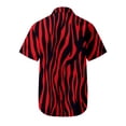 thumbnail image 5 of XIAOCHA Women's Zebra Print Button Down Shirts Turn Down Collar Casual Short Sleeve Blouses, 5 of 5
