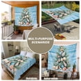 thumbnail image 6 of Blue Coastal Christmas Tapestry for Bedroom Wall Hanging Tapestry, Nautical Summer Beach Shell Conch Ceiling Backdrop Tapestries Poster Blanket Wall Decor for Teens Room Living Room Dorm 51" x 59", 6 of 8