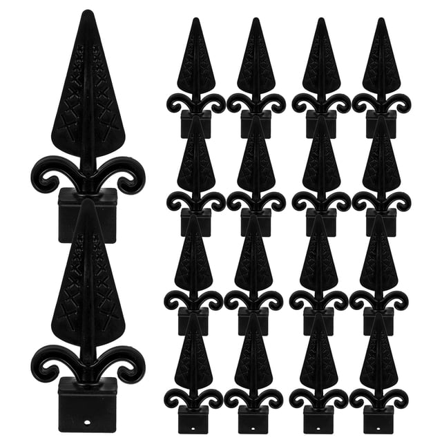 Milisten 20Ud Tapas De Plásticas Negras Decorativas Para Postes Con Elegante Y Duradero