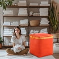 thumbnail image 4 of Fiudx Bolsa de Almacenamiento de Gran Capacidad, Organizador de Colchas con Diseño de Piel de Serpiente, Bolsa Ligera de Tela Oxford, Almacenamiento Esencial para El Hogar, Solución para Ropa de Temp, 4 of 6