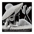 thumbnail image 2 of Linnome Art Diamond Painting Rhinestone Art Kit Graceful Female Figure Pattern Shiny Diamonds for Home Wall Decor I, 2 of 9