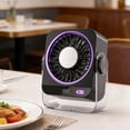 thumbnail image 4 of Sokhug Rechargeable USB Personal Ice Cooling Desk Fan with 5 Speeds Portable for Bedroom Office, Black, 4 of 6