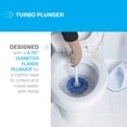 thumbnail image 4 of Toilet Plunger and Bowl Brush Combo with Caddy, 3-Piece Heavy-Duty Plunger, Toilet Brush, and Caddy Set, White/Blue, 4 of 4