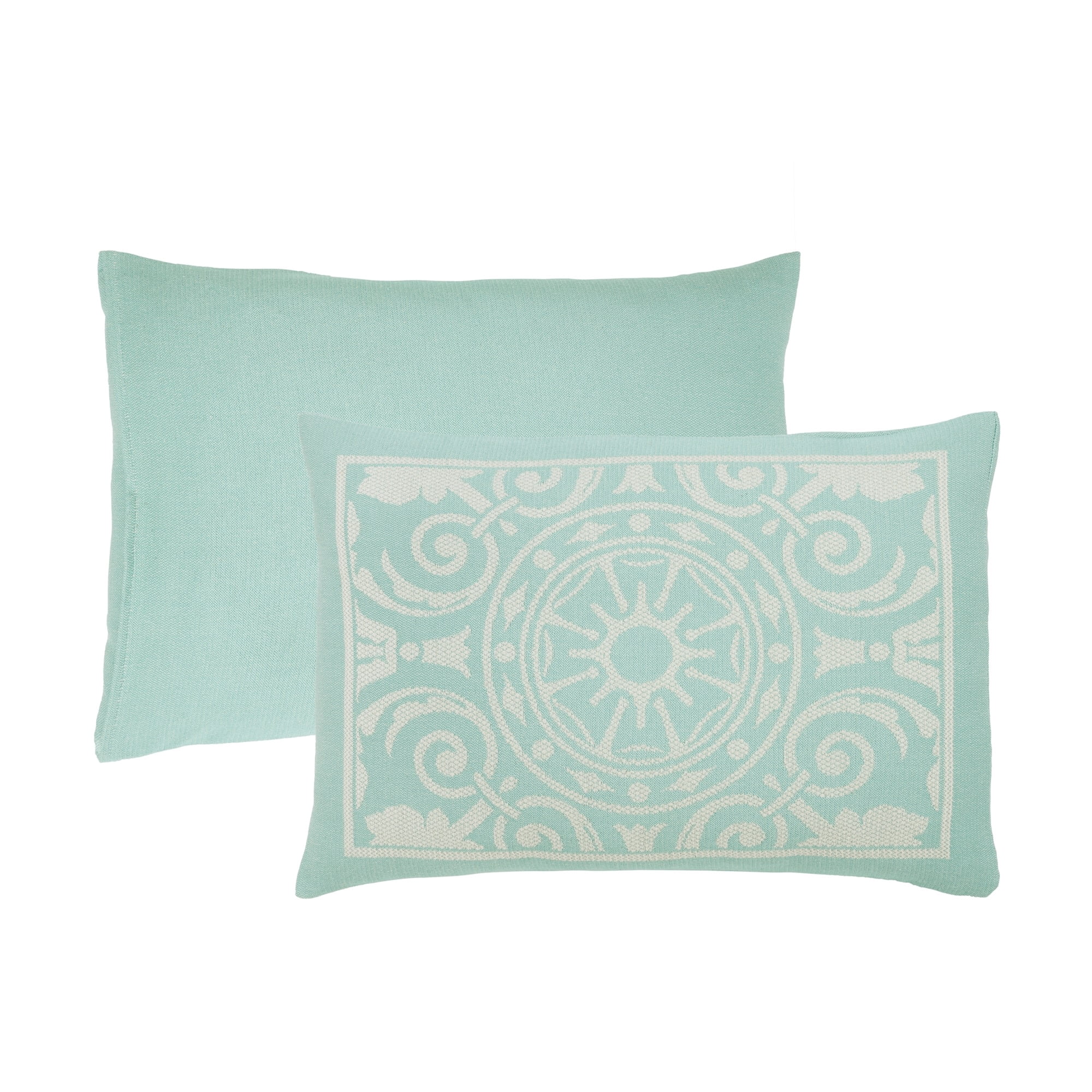 Superior 2-Piece Adalie Cotton Blend Turquoise Bedspread Set, Twin